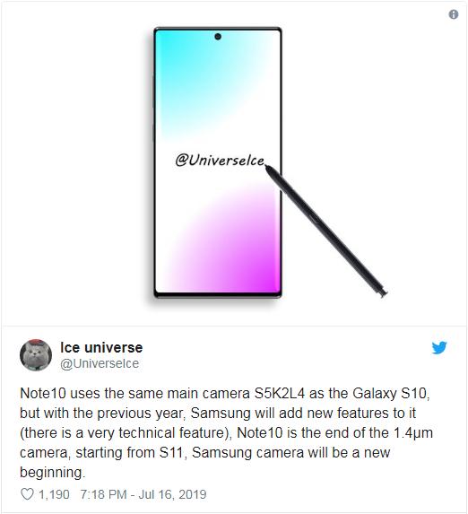 Note 10只是開始 未來三星手機(jī)攝像頭會更激進(jìn)