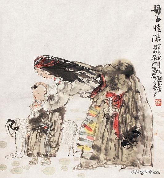 中国美术学院教授徐默人物画作品欣赏